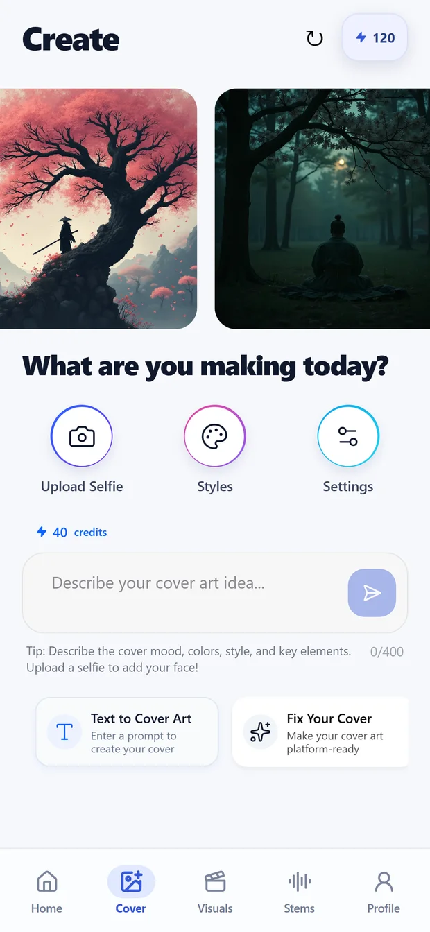 The cover art generator in BDRM